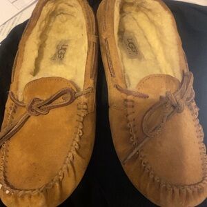 UGG Chestnut Leather  Moccasins